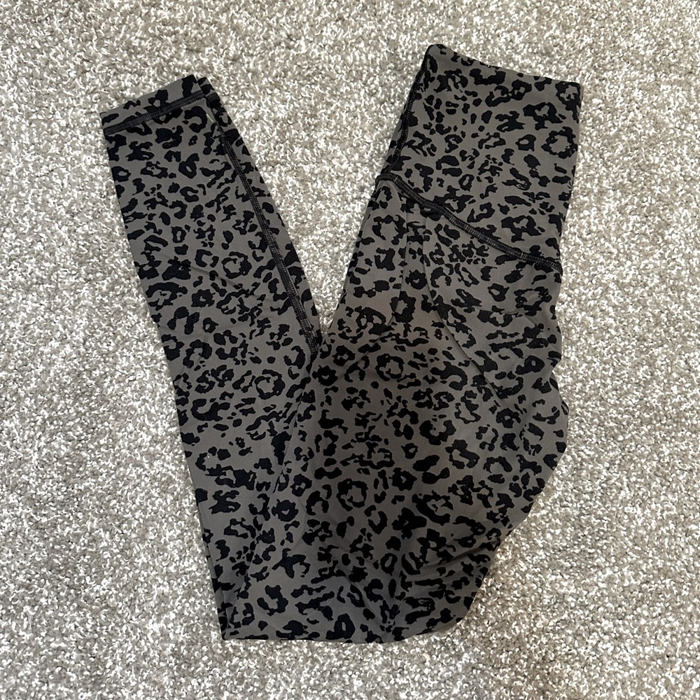 Athleta cheetah elation high rise leggings